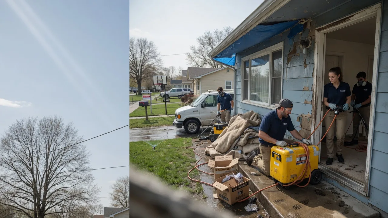 Basement Flood Cleanup in Wellington, KS near me